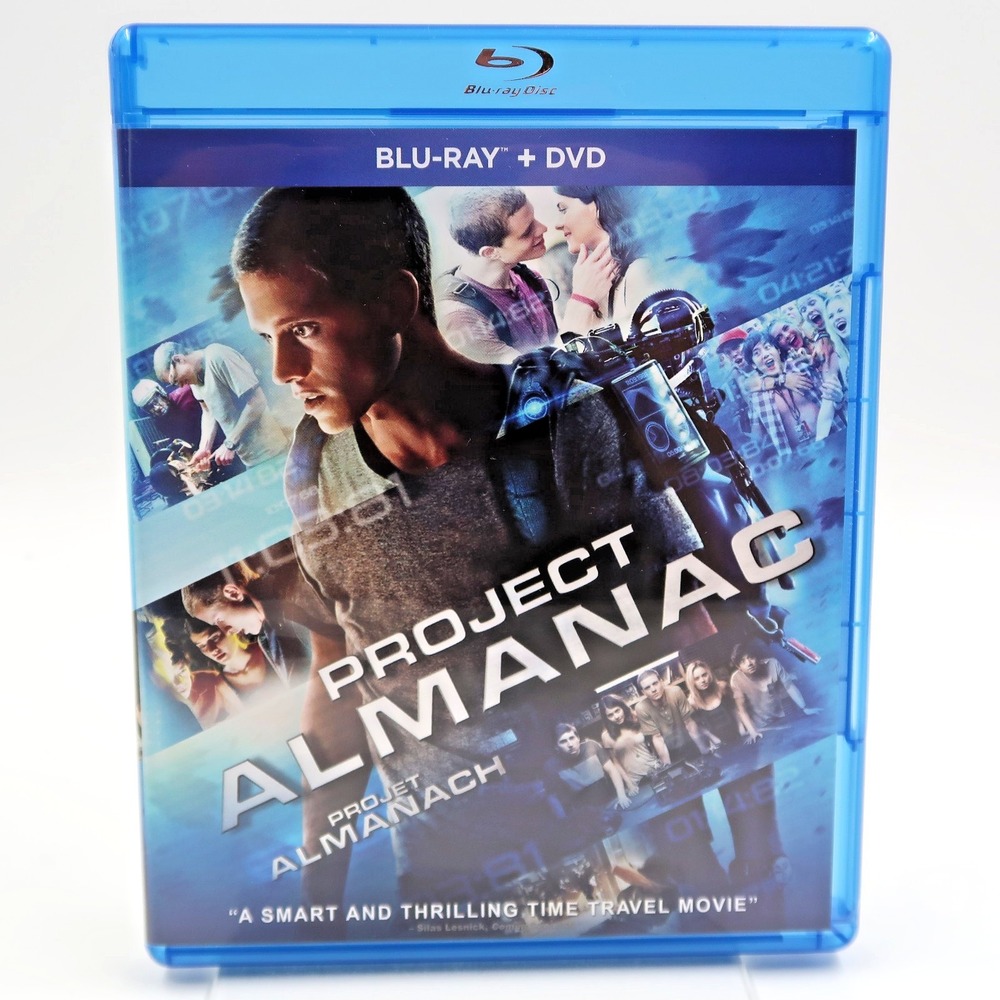 Project Almanac Blu-ray DVD 2015 Sci-Fi Time Travel Movie Paramount PG